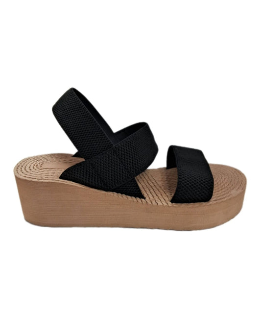 sandalia mujer con plataforma elasiticada 736