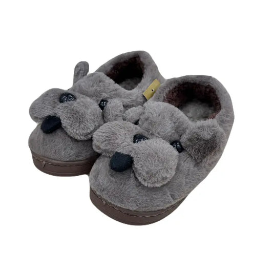 Pantufla cerrada de felpa para niño #30-35 2042