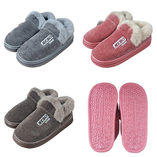 Pack-Pantufla unisex con talon #38-43 2614M-12 unidades