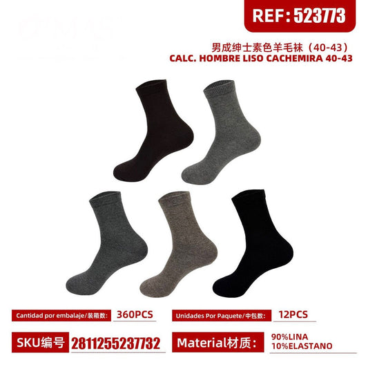 PACK-CALC. HOMBRE LISO CACHEMIRA 40-43 REF: 523773